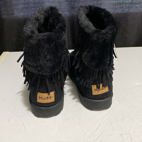 New Mudd black boots with fur size 8.5 - Picture 4 of 12